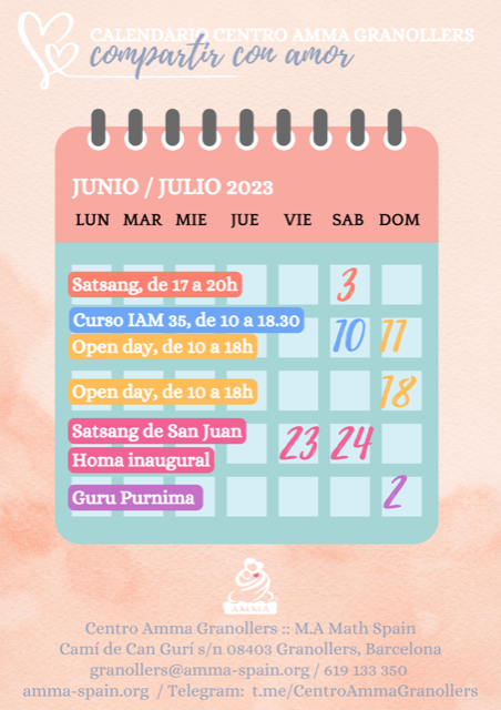 PROGRAMACIÓN JUNIO Y JULIO GRANOLLERS