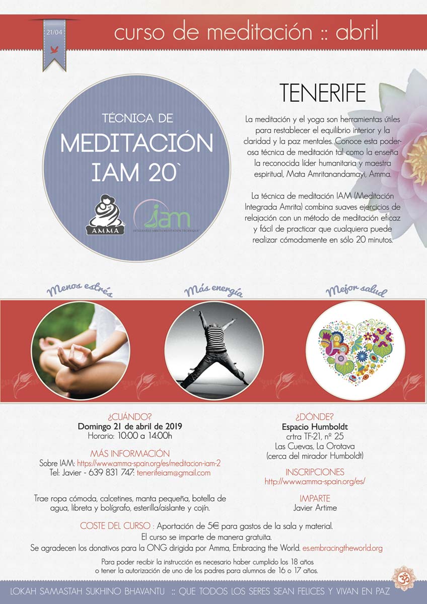 CURSO MEDITACIÓN IAM TENERIFE