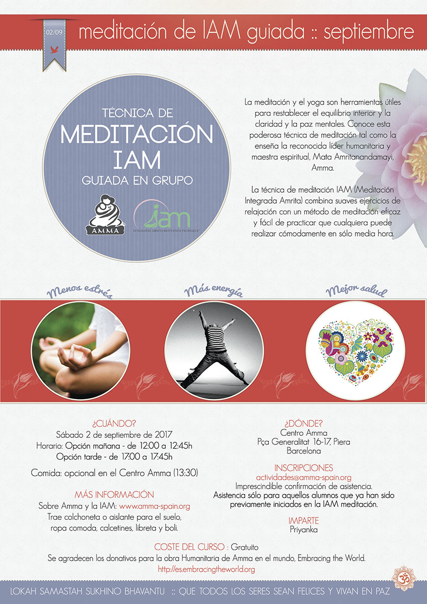 MEDITACIÓN IAM GUIADA EN GRUPO 