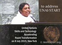 Próximo discurso de Mata Amritanandamayi ante la Conferencia de Naciones Unidas