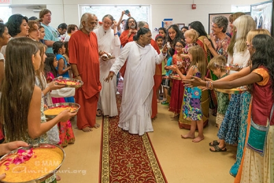 Amma en el Ashram de Chicago