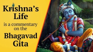 La vida de Krishna es un comentario sobre la Bhagavad Gita